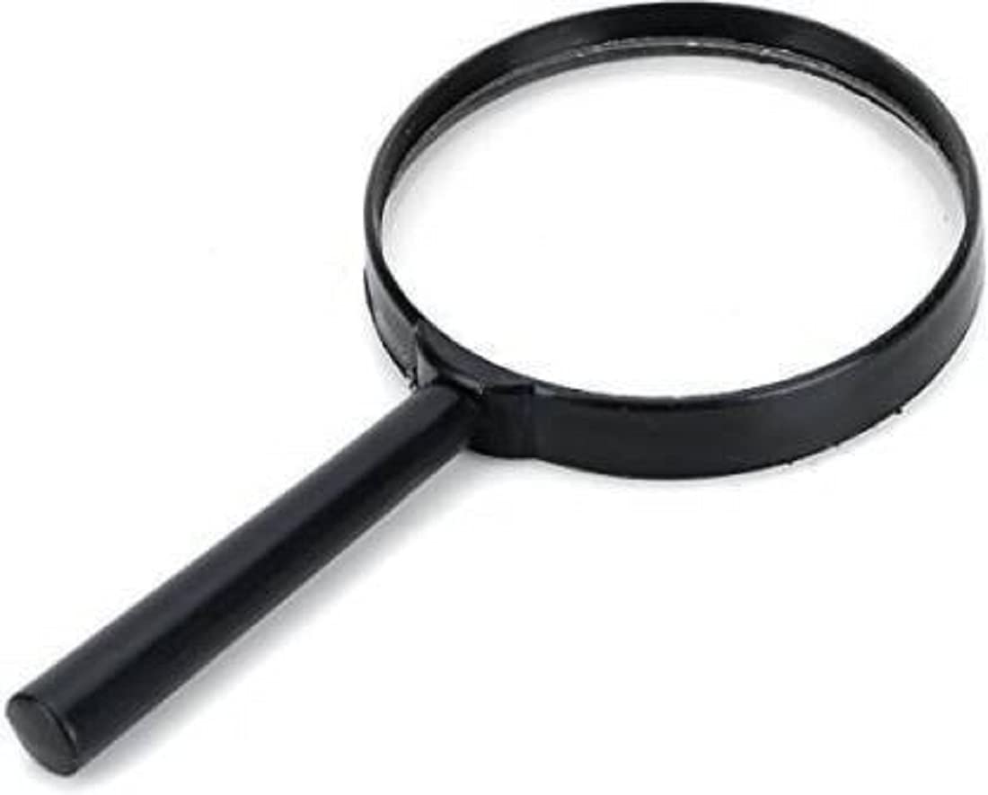 Tuelip (6 Inches) Diameter Magnifying Glass for Reading/Map, Double Glass 75 MM Diameter